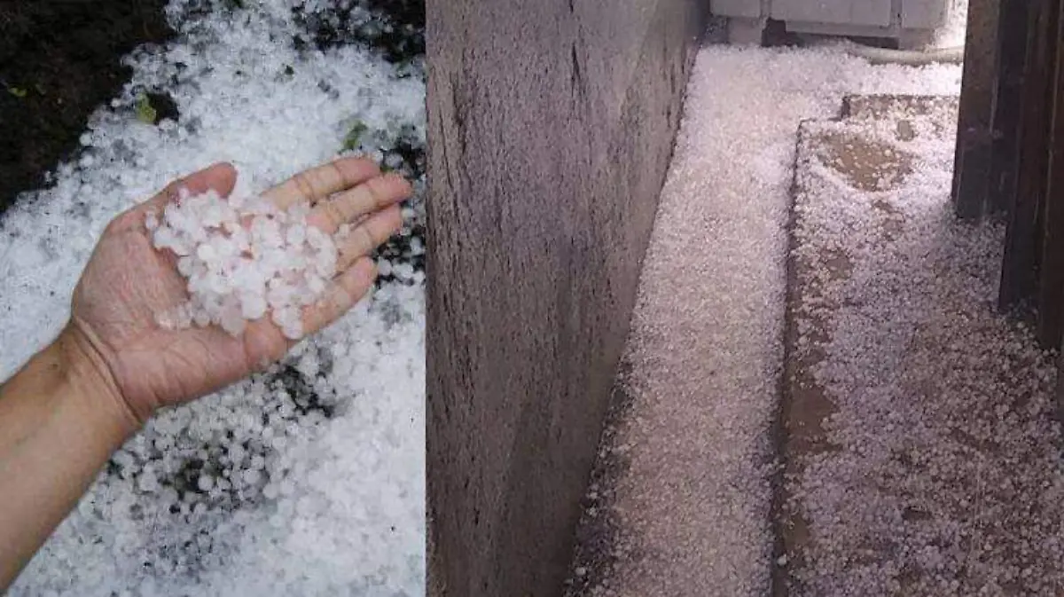 Graniza en La Perla 